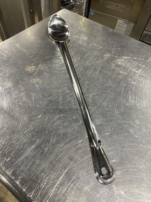 NEW! Allied One Dozen Solid Extra Long Handle Basting Spoons! Model BSH15PP! - Image 3 of 5