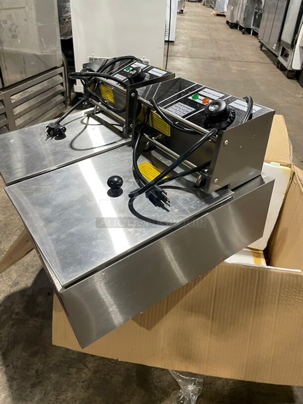 Brand New In The Box! USR Counter Top 2 Bay Electric Powered Deep Fat Fryer! Model D5000  110V 60hz! - Image 3 of 9