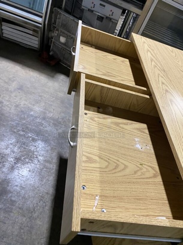Custom Made Work Top Cabinet! With 2 Drawer And 2 Door Storage Space Underneath! - Image 6 of 8