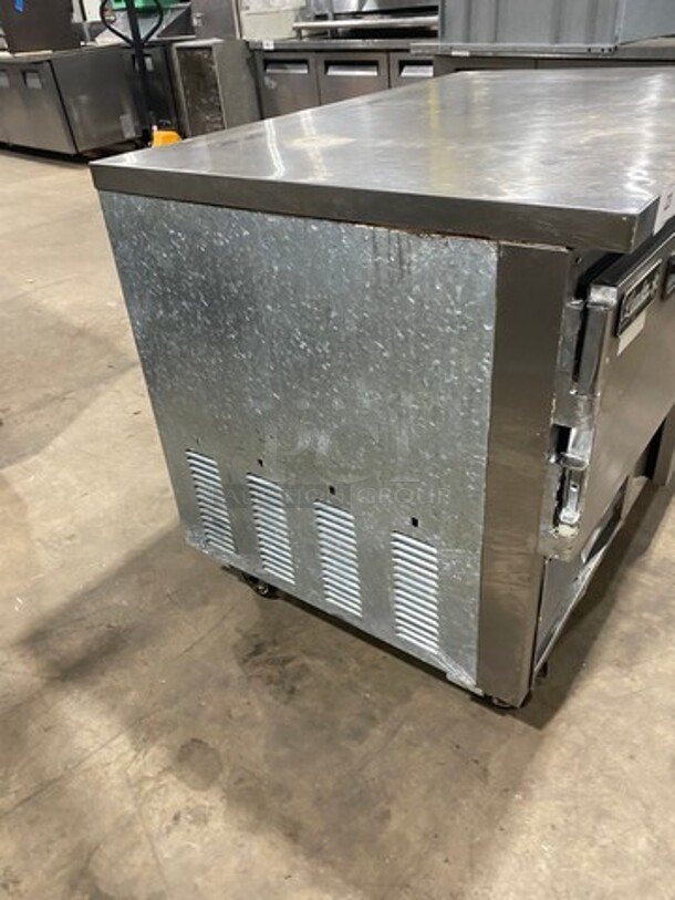 Leader Commercial Refrigerated 2 Door Lowboy! With Poly Coated Rack! All Stainless Steel! On Casters! Model: LB48SC SN: PW11M1802B 115V 60HZ 1 Phase - Image 2 of 8