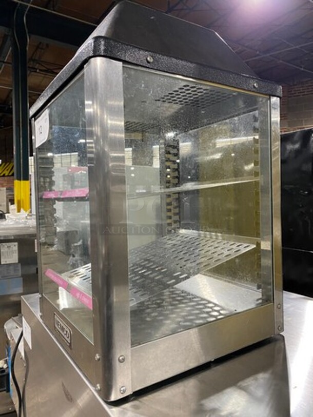 Nemco Commercial Countertop Electric Powered Heated Food Display Case! Glass All Around! With Rear Access! Stainless Steel Body! Model: 6457 SN: G08004 120V - Image 2 of 8