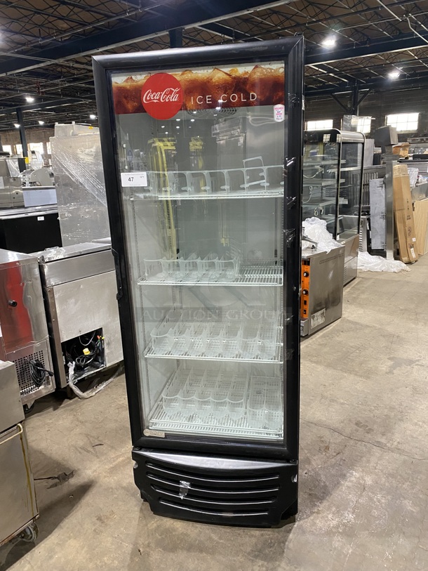 Imbera ENERGY STAR Metal Commercial Single Door Reach In Cooler W/ Poly Coated Racks and Drink Sliders! Model G319 SN:111150711390 115V 1PH!  - Image 1 of 7