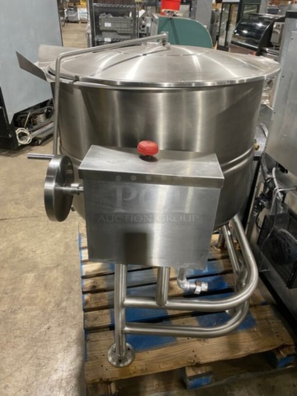 NICE! 2012 Cleveland Commercial 100 Gallon Tilting Soup Kettle! All Stainless Steel! Model: KDL100T SN: 120323052568 - Image 3 of 9