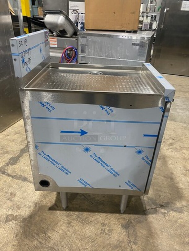 NEW! Perlick Under The Counter Drainboard! With Back Splash! All Stainless Steel! On Legs! Model: SC18 - Image 4 of 9