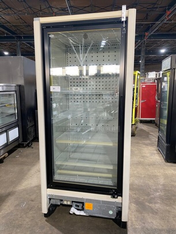 2012 Zero Zone Commercial Single Door Reach In Freezer Merchandiser! With View Through Doors! With Poly Racks! Model: 1RVZC30IM SN: 12061075671NA - Image 1 of 9