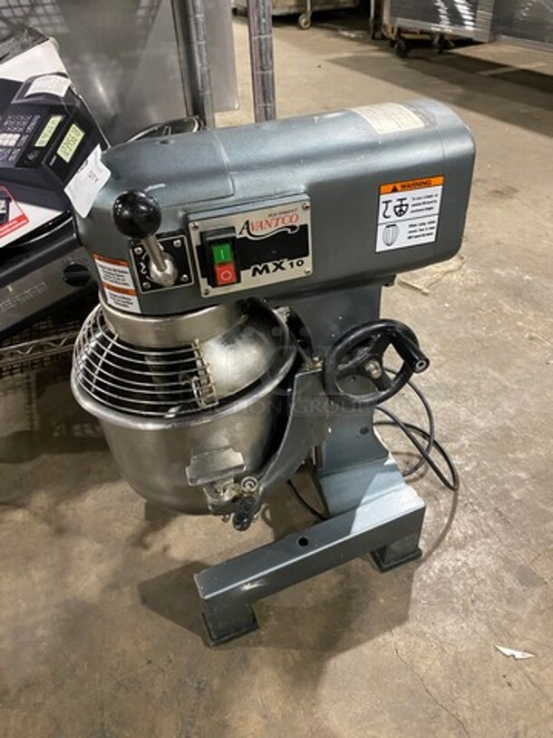 Avantco Commercial Countertop 10QT Planetary Mixer! With Bowl And Bowl Guard! With Spiral Hook, Whisk And Paddle Attachments! Model: MX10 SN: 47047416MX10 120V - Image 2 of 10