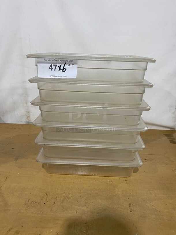 Thunder Group 1/2 Size Poly Food Pan With Lid! 6x Your Bid! MODEL PLPA8122 - Image 1 of 8