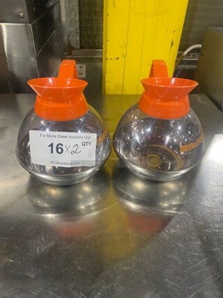 Bloomfield Commercial Stainless Steel Coffee Pots! 2x Your Bid!