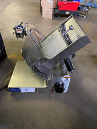 Globe Commercial Countertop Meat/Deli Slicer! All Stainless Steel! Model: 3500 SN: 358637 115V 60HZ 1 Phase