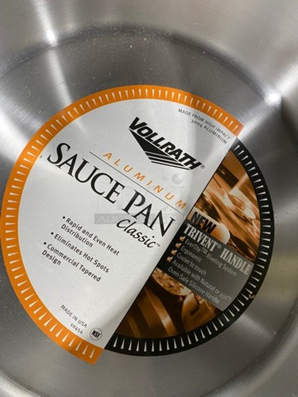 NEW! Vollrath Aluminum Saucepans! With Cool Touch Handles! 2x Your Bid! - Image 4 of 5