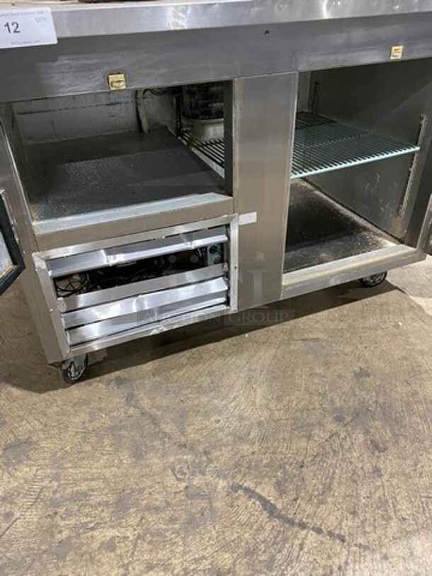 Leader Commercial Refrigerated 2 Door Lowboy! With Poly Coated Rack! All Stainless Steel! On Casters! Model: LB48SC SN: PW11M1802B 115V 60HZ 1 Phase - Image 5 of 8