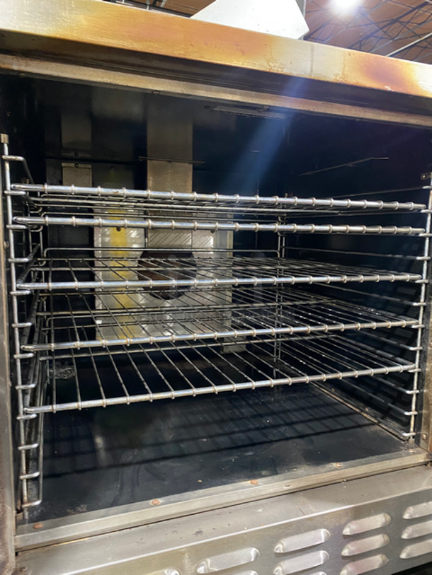 Imperial Commercial Natural Gas Powered Convection Oven! With View Through Door! With Metal Oven Racks! Stainless Steel! On Legs! - Image 5 of 7
