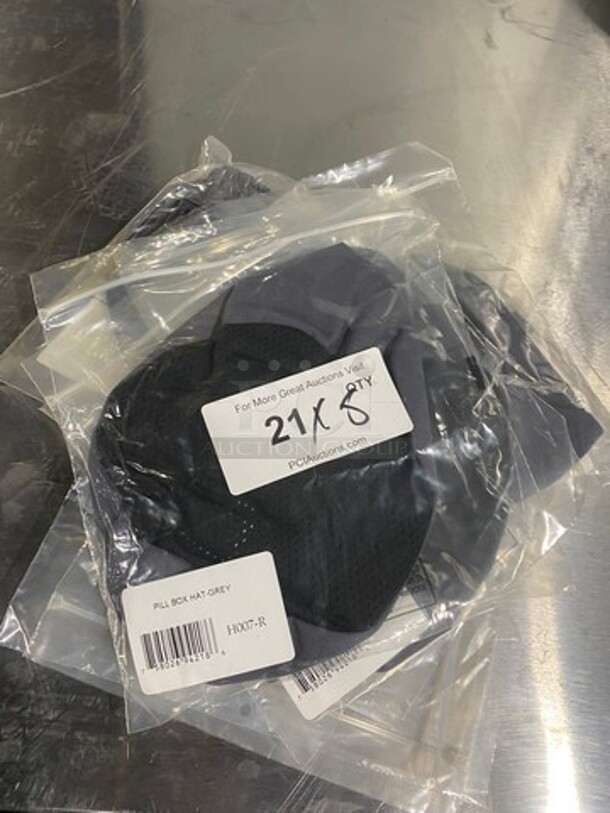 NEW! Chef Revival Grey Pillbox Hat! 8x Your Bid! - Image 1 of 4