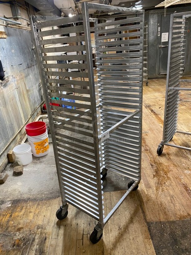 Metal Commercial Pan Transport Rack on Commercial Casters! - Image 2 of 4