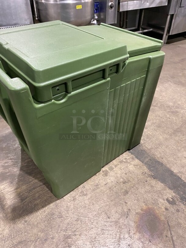 NICE! Cambro Green Poly Ice Caddy! With Drain Spout! - Image 4 of 7