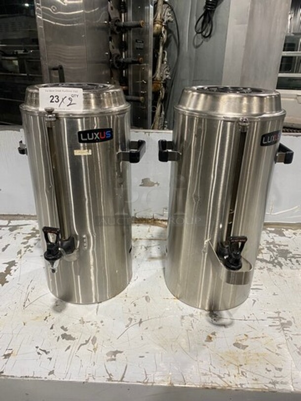Fetco Commercial Countertop Drink Dispensers! Thermoproved For Hot And Cold Beverages! All Stainless Steel! Luxus Edition! 2x Your Bid! - Image 1 of 8
