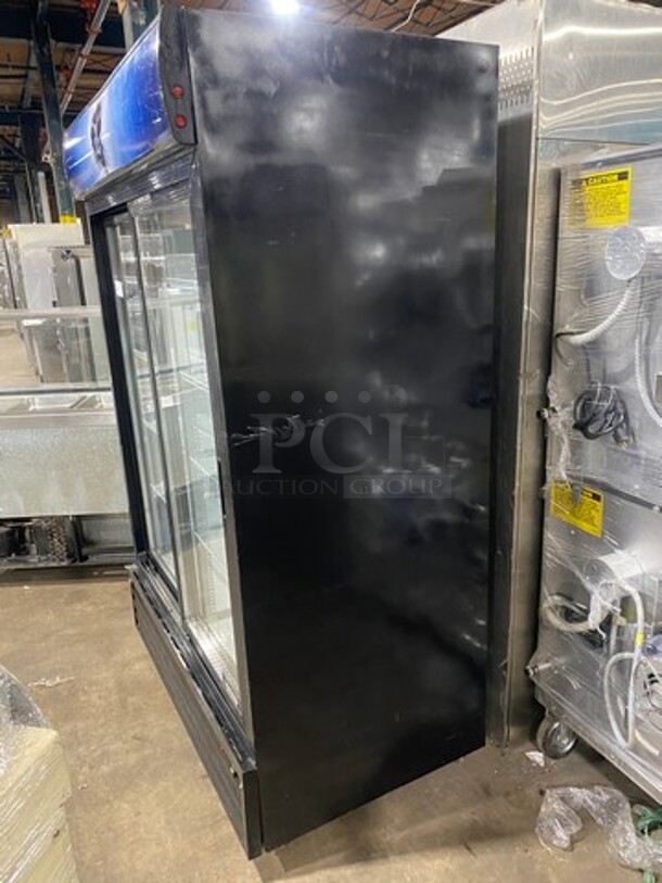 Bison Commercial 2 Door Reach In Cooler Merchandiser! With View Through Doors! With Poly Coated Racks! Model BGM49SD Serial 1400WAB20170210003! 115V! - Image 2 of 8