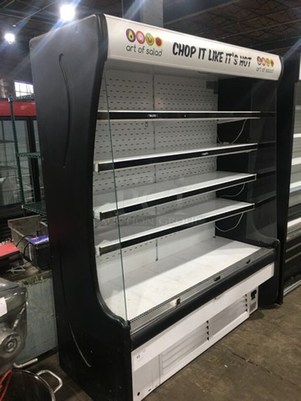 LATE MODEL! 2018 Universal Coolers Igloo Commercial Refrigerated Grab-N-Go Open Case Merchandiser! WORKING WHEN RREMOVED! Model: POC63 SN: NS243247 115V - Image 3 of 12