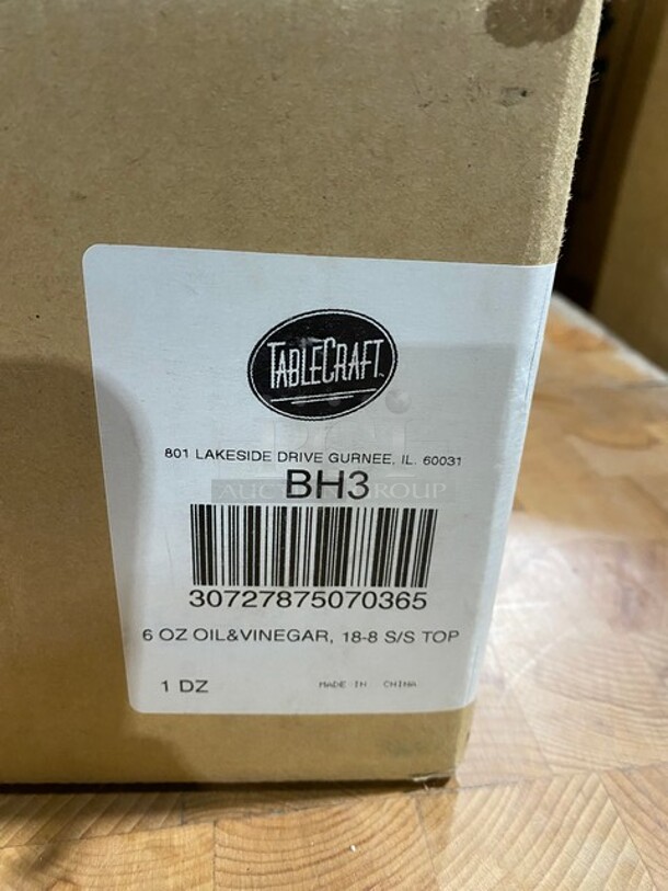 NEW IN BOX! 1 Dozen Table Craft 6oz Oil Vinegar Bottles! - Image 8 of 8