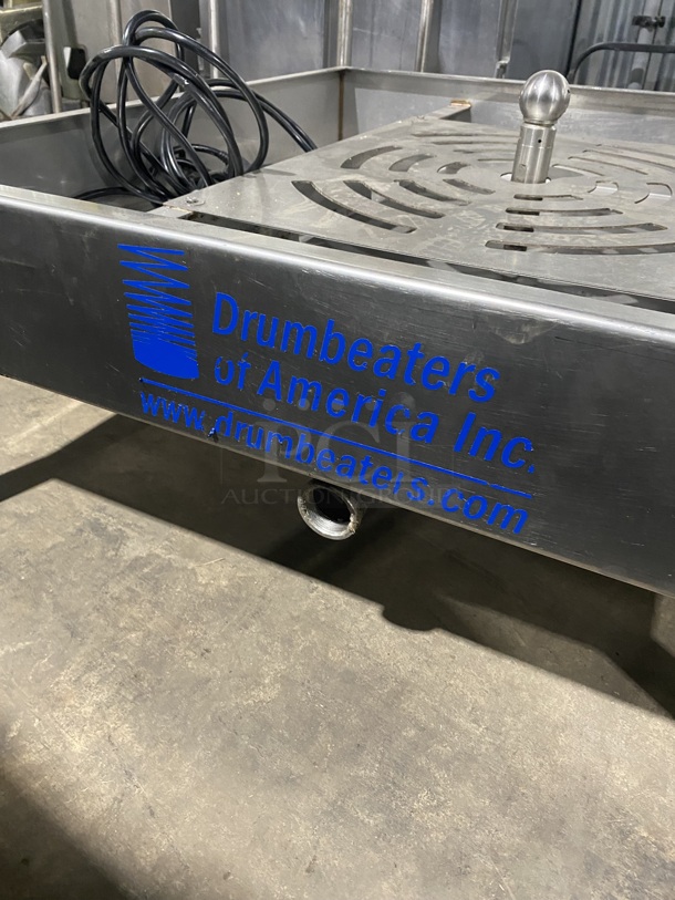 Drum Beaters All Stainless Steel Commercial Trash Can Washer! Model: TCW-100 SN:3809 1PH! On Legs! Eletric Powered! - Image 11 of 11