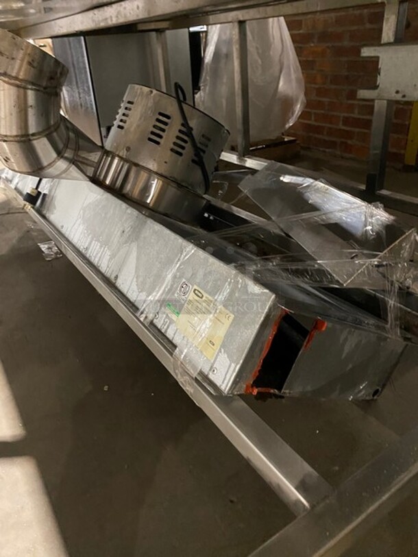 Sweet! Adamatic Mono Stainless Steel Electric Powered  3 Deck Led Glass Door-Steam Injection Baking Oven Center! MODEL FG247-J38S01 SN:100674964 FA026398 3PH! On Stand With Casters And Tray Holders!  - Image 8 of 11