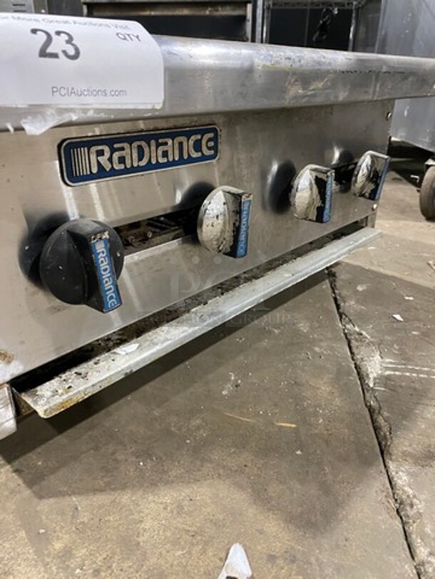 Radiance Commercial Countertop Gas Powered Char Broiler Grill! All Stainless Steel! On Legs! - Image 6 of 7