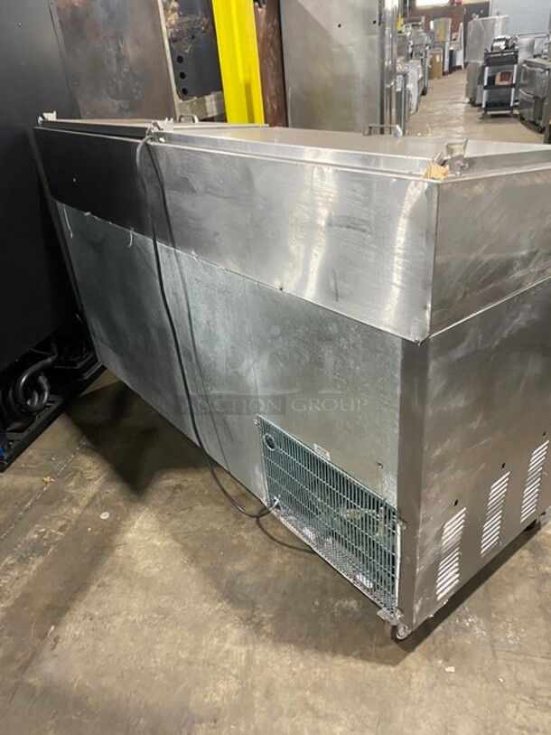 Leader Commercial Refrigerated Pizza Prep Table! With 3 Door Storage Space Underneath! All Stainless Steel! Model: ESPT72SC SN: NP08C2296 115V 60HZ 1 Phase - Image 3 of 9