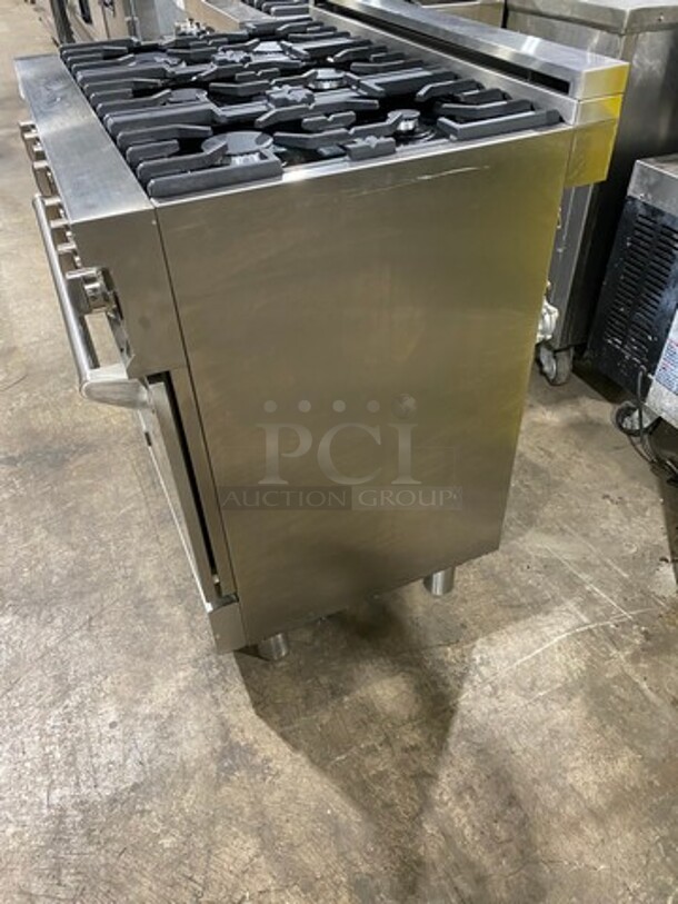 GORGEOUS! 2018 ZLINE Gas Powered 6 Burner Stove! With Oven Underneath! Stainless Steel! MODEL RG36 Serial 18121990008  - Image 3 of 10