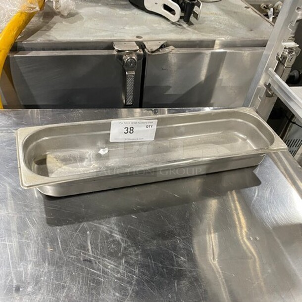 Winco 18-8 Stainless Steel Steam Food Pan! MODEL: SPJL2HL - Image 1 of 3
