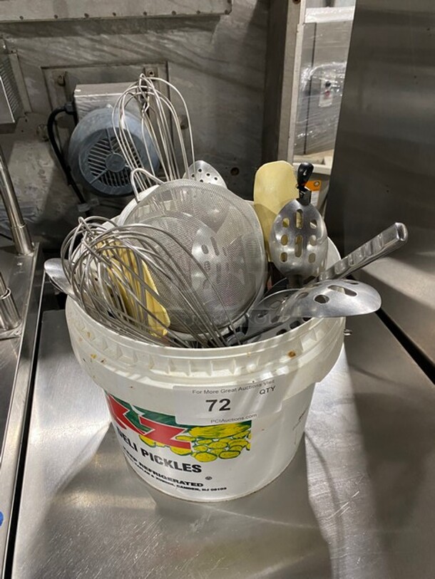 ALL ONE MONEY! Kitchen Utensils! Assorted Whisks & Spoons! - Image 1 of 4