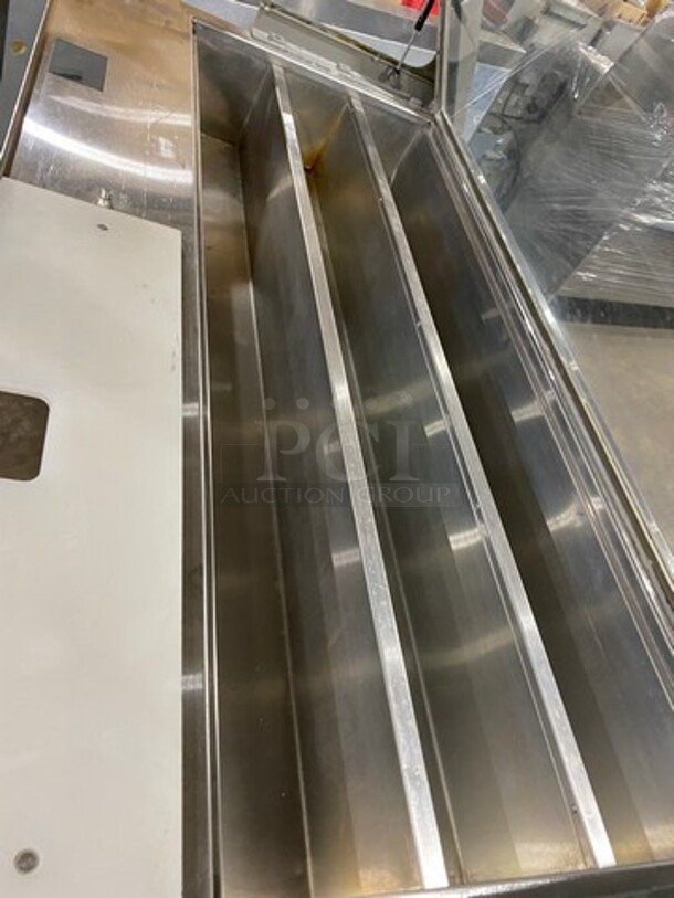 Duke Commercial Sandwich Prep Line Unit! With Slanted Front Glass! With Commercial Cutting Board! All Stainless Steel! On Casters! Model: SUBCPTC60M SN: 07063219 120V 60HZ 1 Phase - Image 5 of 9