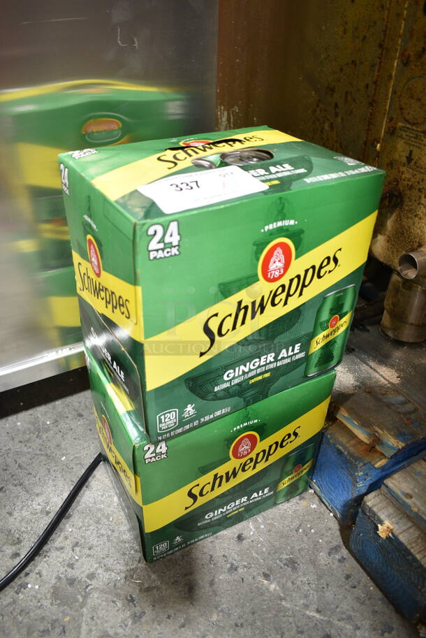 2 Cases of 24 Schweppes Ginger Ale Cans. 2 Times Your Bid! - Image 1 of 2