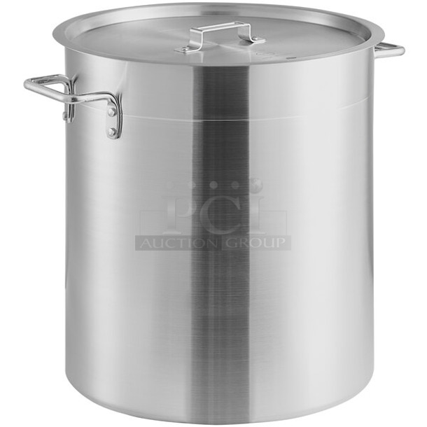 BRAND NEW SCRATCH AND DENT! Choice 60 Qt. Standard Weight Aluminum Stock Pot with Cover