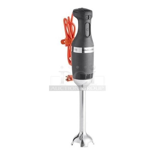 BRAND NEW SCRATCH AND DENT! KitchenAid KHBC310OB 300 Series 10" Two-Speed Immersion Blender. 120 Volts, 1 Phase. Tested and Working! - Image 1 of 7