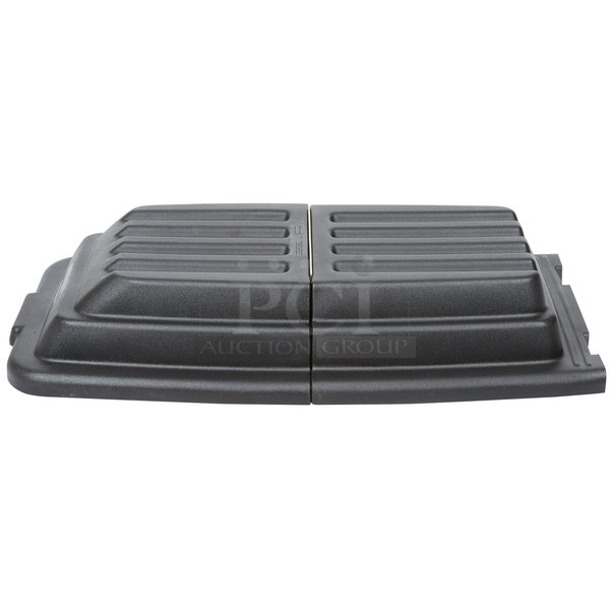BRAND NEW SCRATCH AND DENT! Rubbermaid FG9T2200BLA Hinged Dome Lid for FG9T1300BLA and FG9T1400BLA Tilt Trucks - Image 1 of 3