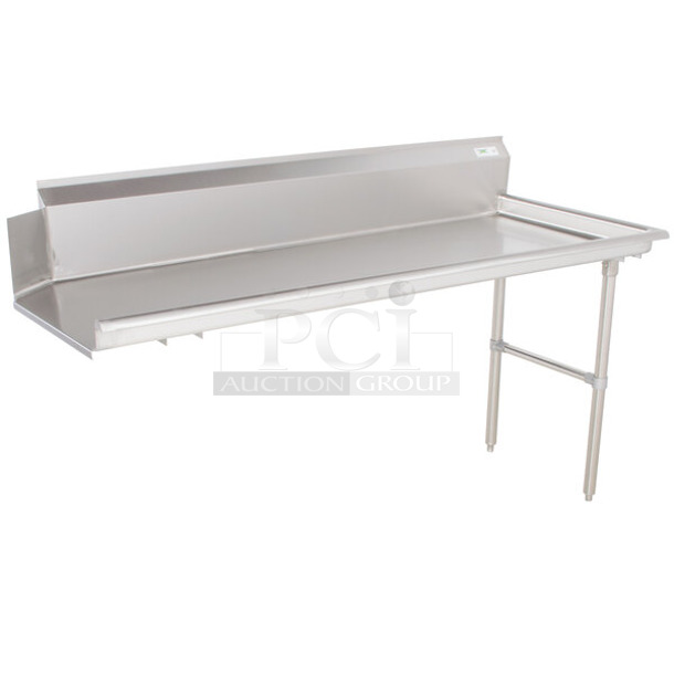 BRAND NEW SCRATCH AND DENT! Regency 600CDT72R Stainless Steel 16 Gauge 6' Clean Dish Table - Right Drainboard - Image 1 of 4