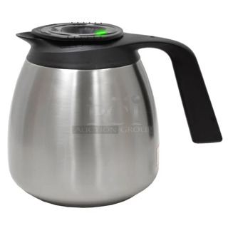 2 BRAND NEW SCRATCH AND DENT! Curtis TFT64F1H126 TFT64 FreshTrac 64 oz. Thermal Stainless Steel Coffee Decanter with Brew Through Lid. 2 Times Your Bid! 