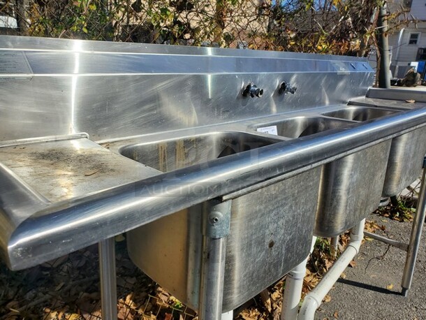 EAGLE 3 Compartment Sink (no faucet) 76X22X38 - Image 8 of 8