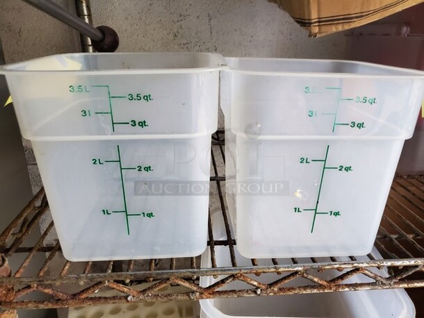 3.5Qt Square Food Storage Container BIDX2 - Image 2 of 3