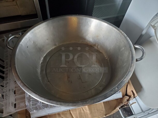 Stainless Steel Utility Pail with Handles - 21 3/4" x 6 1/8" - Image 2 of 3