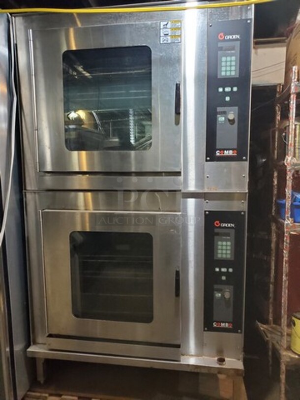 GROEN CC20-G COMBO Natural Gas Double Deck Convection Oven 120V/1PH 44X38X77 - Image 1 of 7
