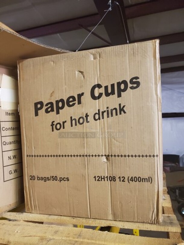 12oz Paper Cup Full Box 20Bags/50pcs BIDX2 - Image 2 of 4