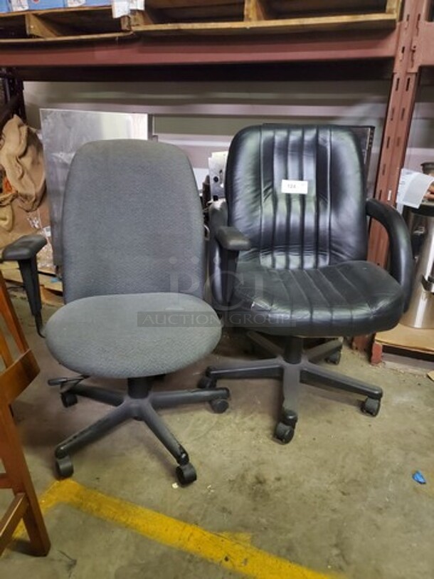 ALL ONE MONEY Lot of 2 Office Chair  - Image 2 of 2