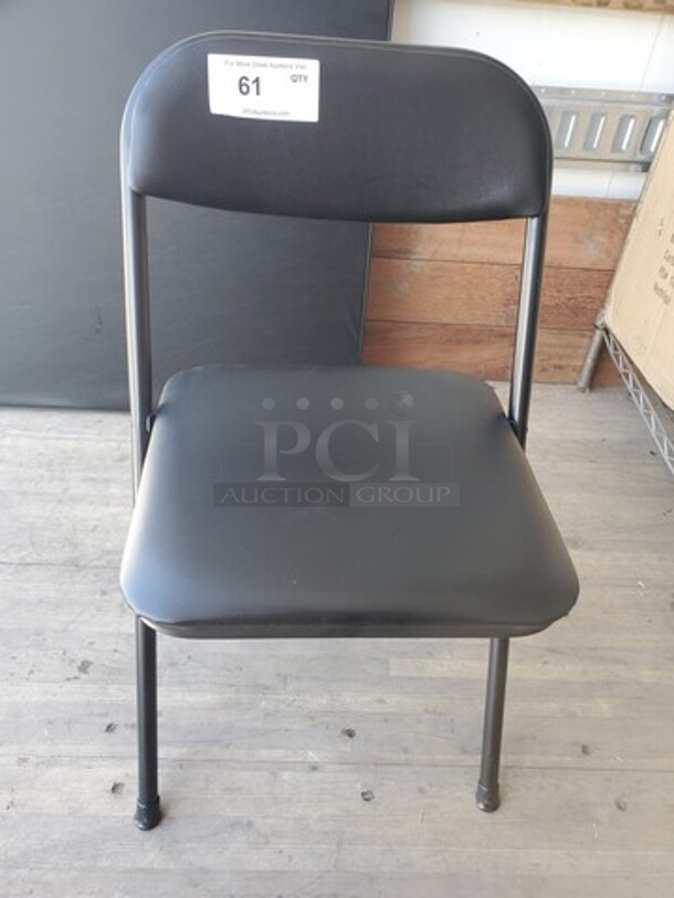 Lot of 10 Black Chairs - Image 1 of 2