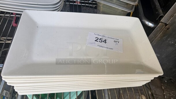 Lot of 10 Rectangular Plates - Image 3 of 3