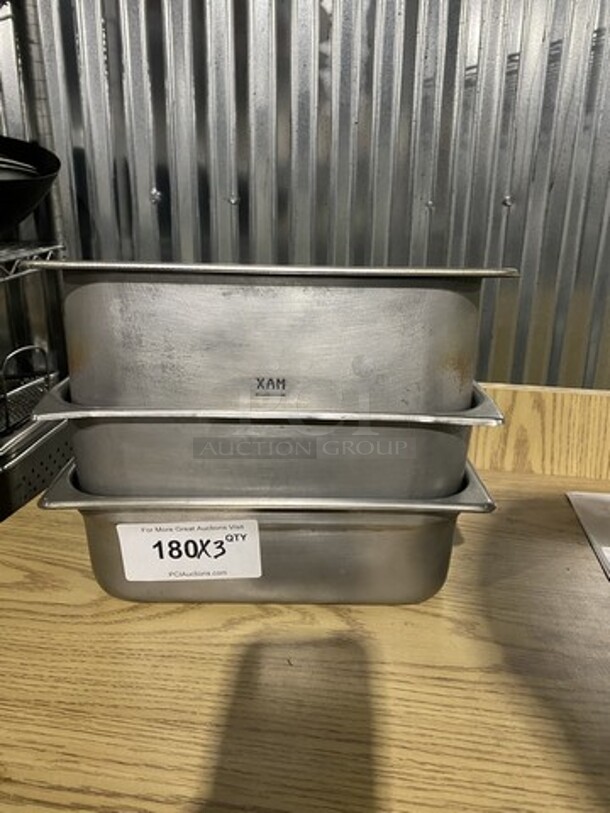 Commercial Steam/Prep Table Food Pans! 3 X Your Bid!