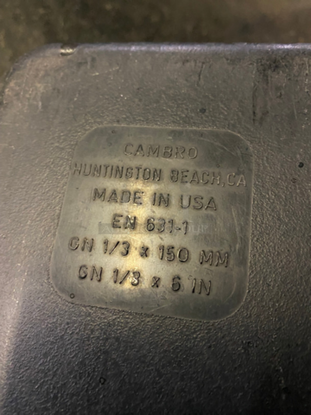Cambro Black Poly Food Pans! 11x Your Bid! - Image 6 of 6