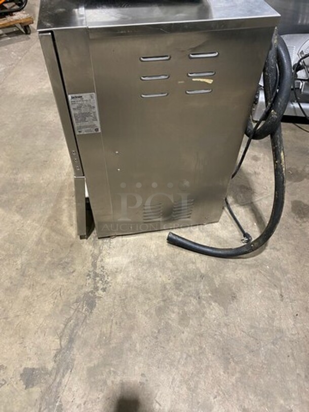 Jackson Commercial Undercounter Dishwasher! With Poly Dish Rack! All Stainless Steel! Model: JP24LT SN: 95K8386M 115V 60HZ 1 Phase - Image 2 of 10