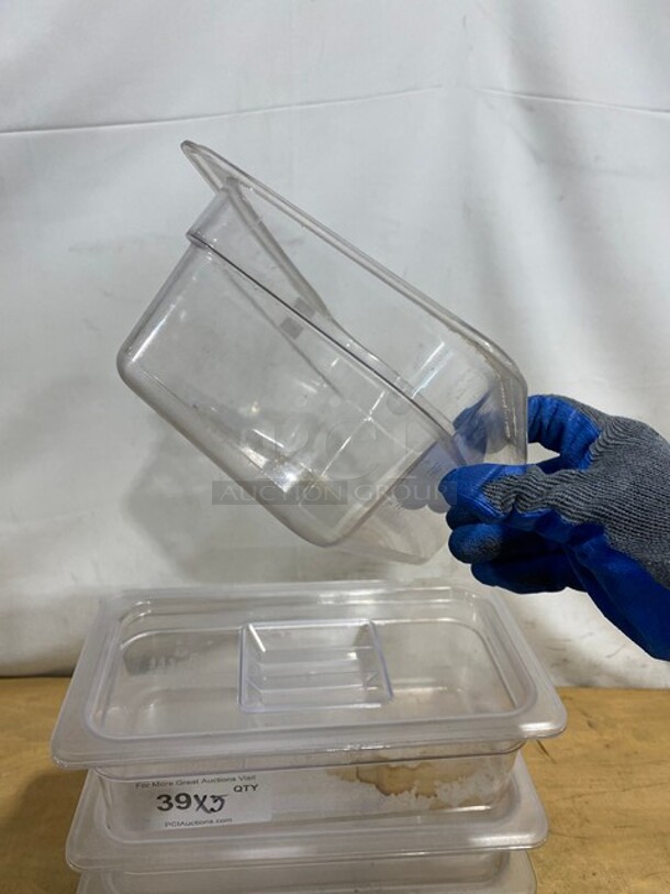 Winco Polycarbonate Clear Food Pans! 5X Your Bid! - Image 4 of 9