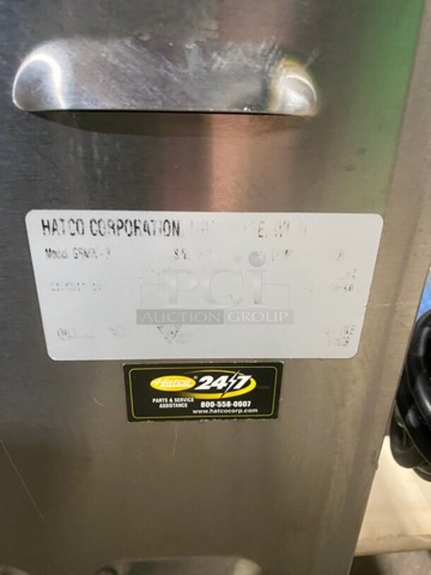 Nice! Hatco Counter Top Stainless Steel  GLO-RAY Edition Dual Crisp-N-Hold Warmer! Model GSMW-3! 120V 1 Phase! Working When Removed!   - Image 8 of 9